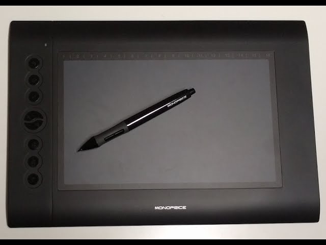 monoprice graphic drawing tablet setup
